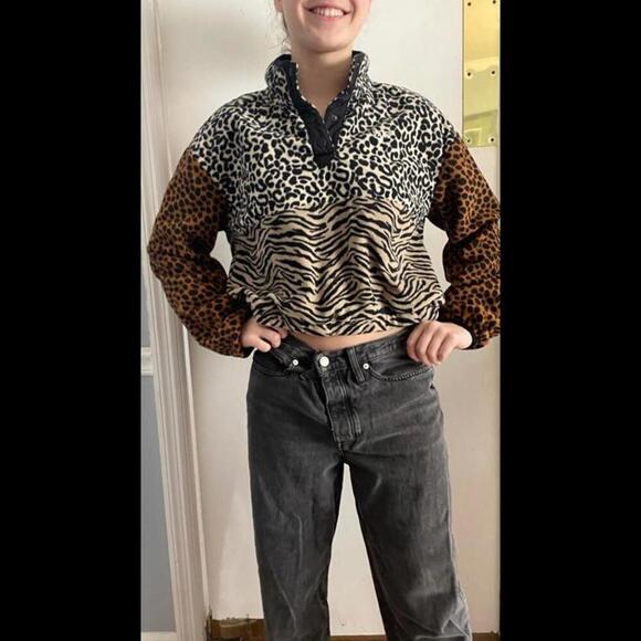 Vans Animal Print Half-Zip Pullover - Picture 6 of 12